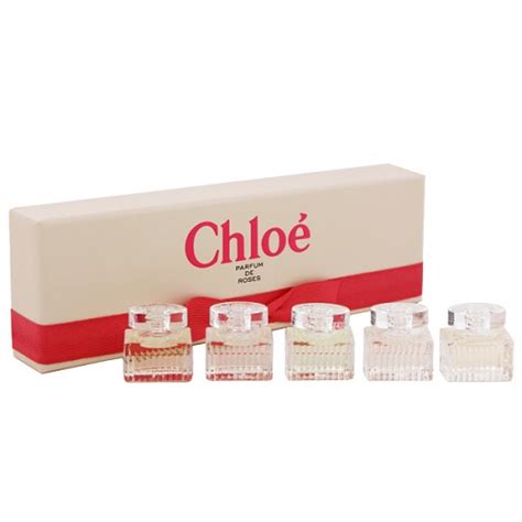 chloe parfum de roses mini gift set|chloe original perfume gift set.